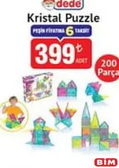 DEDE KRİSTAL PUZZLE 200 PARÇA fiyat ve kampanya bilgisi